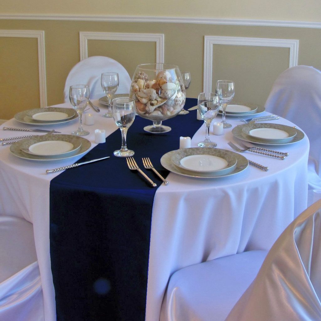 Blue Wedding Table Decorations Navy Blue And White Wedding Table