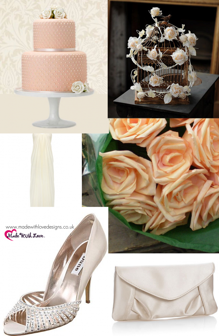 Peach And Cream Wedding Decor Peaches Cream Wedding Theme