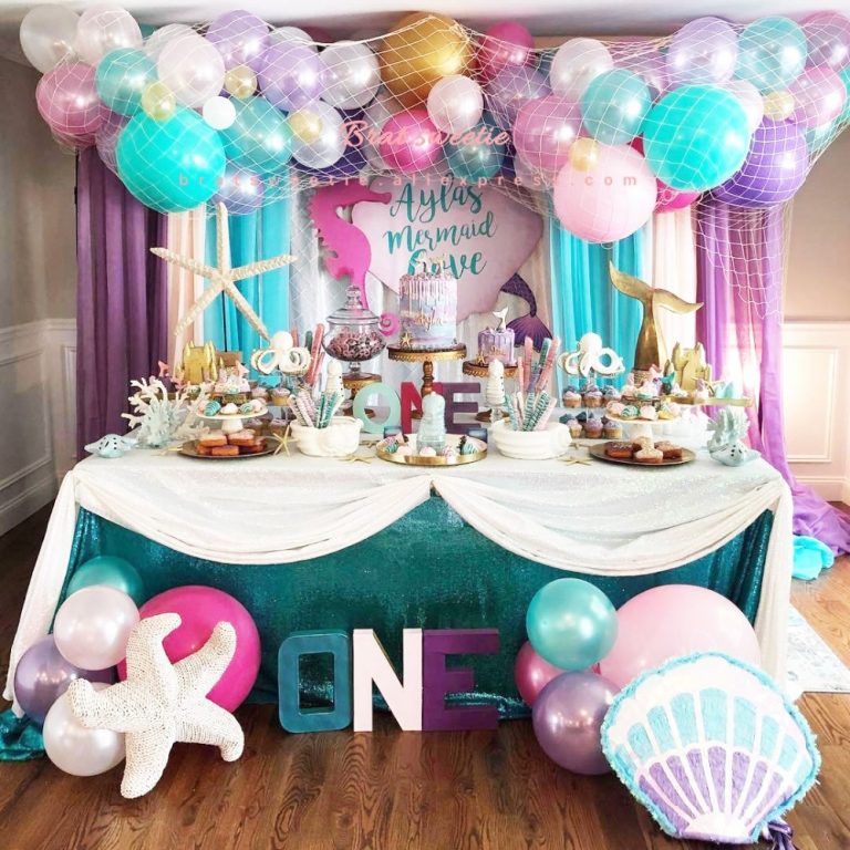 Wedding Decorations Party City Fishing Net Mermaid Party ...