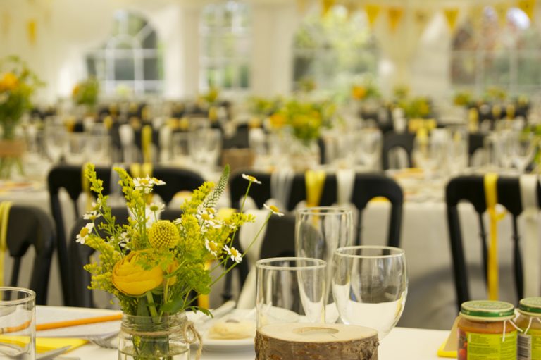 Yellow Wedding Decorations Yellow Wedding Reception Table Decorations