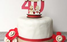 40th Wedding Anniversary Decorations Ideas 40th Wedding Anniversary Topper Ru Wedding Cake Topper Etsy