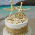 Applying the Best Beach Themed Wedding Decorations Nautical Beach Themed Wedding Cake Topper Starfish Decorated Etsy