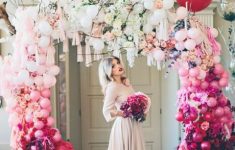 Balloon Wedding Decor A Bold Ombre Balloon Bloom And Tassel Wedding Arch Will Make A Gorgeous Trendy Statement In Your Ceremony Space 480x720 balloon wedding decor|guidedecor.com