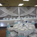 Blue Wedding Table Decorations Blue And White Wedding Decor Backdrop Head Table And Blue And White Wedding Table Settings L Badef9263ea614aa blue wedding table decorations|guidedecor.com