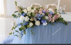 Blue Wedding Table Decorations Depositphotos 205408772 Stock Photo Lot Different Flowers Wedding Table blue wedding table decorations|guidedecor.com