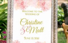 Blush Wedding Decor for Sweet Wedding Wedding Sign Printable Summer Wedding Decor Blush And Gold Wedding