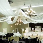 Chandelier Wedding Decor Ceiling Draping Kit 8panel 1 chandelier wedding decor|guidedecor.com