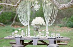 Chandelier Wedding Decor Glamorous Backyard Wedding chandelier wedding decor|guidedecor.com