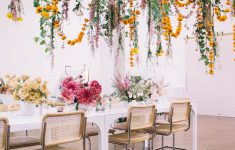 Cheap Hanging Wedding Decorations guaranteed to up your wedding Love Is In The Air Hanging Floral Installation Ideas For The