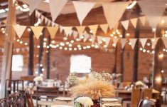 Cheap Wedding Party Decorations that not looks cheap at all 13 Flags Bunting Banner Jute Rustic Hessian Burlap Bunting Banner