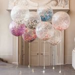 Cheap Wedding Party Decorations that not looks cheap at all 36 Inch Confetti Balloons Giant Clear Balloons Party Wedding Party