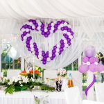 Cheap Wedding Party Decorations that not looks cheap at all 49 Feet Balloon Arch Strip Tape Clear Balloon Garland Kit For