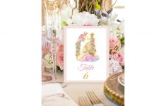Classic Fairytale Wedding Decorations Cinderella Inspired Wedding Table Numbers Table Cards Set Of 10