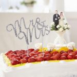 Cute Wedding Cupcake Decorations 2019 Wholesale Romantic Wedding Cake Topper Bling Bling Rhinestone