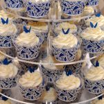 Cute Wedding Cupcake Decorations Royal Blue Butterfly Wedding Cupcakes From The Sweet Kitchen