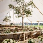 Decorate Tent For Wedding Rustic Summer Tent Wedding With Tall Tree Decoration decorate tent for wedding|guidedecor.com