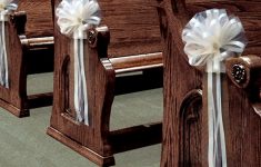 Decorations For Pews For A Church Wedding 6 Large Ivory Tulle Pull Bows Wedding Pew Decorations Church Chair Aisle Reception Decor decorations for pews for a church wedding|guidedecor.com