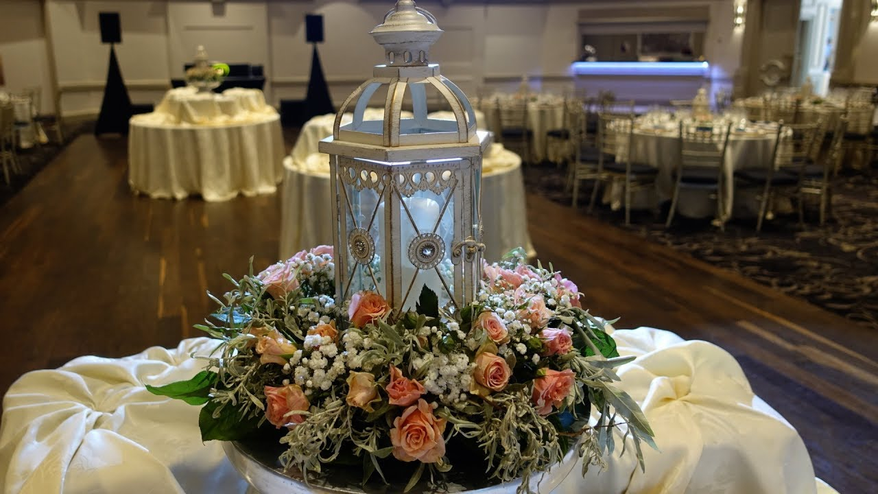 Decorative Lanterns for Weddings Centerpieces How To Create A Lantern Centerpiece Using Fresh Roses Youtube