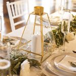 Decorative Lanterns for Weddings Centerpieces Personalized Geometric Candle Lantern Table Centerpiece