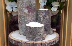 DIY Cheap Rustic Wedding Decor Candle Holder Rustic Wedding Wood Tree Slice Wedding Decor Etsy