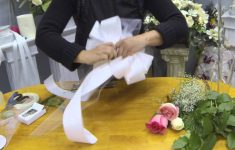 DIY Pew Decorations for Weddings Ideas How To Make Pew Bows With Tulle Ribbon And Fresh Flowers Youtube