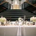 Easy Tips to Create Stunning Wedding Tables Decorations Great Top Table At Wedding Reception Showing Mr Mrs Decoration Stock