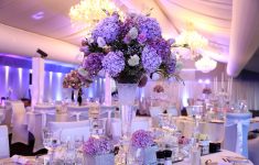 Easy Tips to Create Stunning Wedding Tables Decorations Romantic Wedding Table Decorations With The Idea Of Lighting Purple