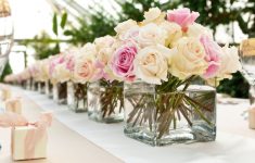 Flower Decorations For A Wedding Wedding Buffet Table Flower Decorations Small White Flower In A Row flower decorations for a wedding|guidedecor.com
