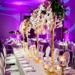 Gold And Purple Wedding Decor Elegant Wedding Glamorous Purple Gold Ballroom Wedding17 gold and purple wedding decor|guidedecor.com