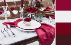 Gold And Wine Red Wedding Decorations Wedding Color Combo Winter Monochrome Red Dinner Decor gold and wine red wedding decorations|guidedecor.com