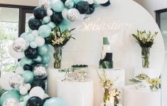 How to Cheer Up Your Reception Venue with Wedding Balloon Decor Macaron Green Ballons Decor Set Diy 3d Balloons Arch Background Wall