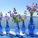 Inexpensive Recycled Wedding Decorations ideas to make Diy Santorini Wedding Decor In Blue Purple Tie The Knot In