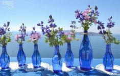 Inexpensive Recycled Wedding Decorations ideas to make Diy Santorini Wedding Decor In Blue Purple Tie The Knot In