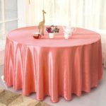 Peach Color Wedding Decorations 120 Inch Round Peach Color Table Cover For Wedding Party Restaurant Banquet Decorations 10pcs Satin Tablecloths peach color wedding decorations|guidedecor.com