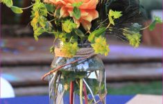 Peacock Wedding Décor that Will Blow Your Mind Hunting Themed Flower Arrangements New Outdoor Peacock Wedding