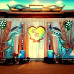 Peacock Wedding Décor that Will Blow Your Mind Peacock Themed Engagement Stage Decoration At Hotel Shenbaga