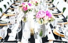 Pink And Black Wedding Decorations For The Reception Pink Black And White Wedding Decorations Black White Gold And Pink Wedding Table Setting pink and black wedding decorations for the reception|guidedecor.com