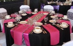 Pink And Black Wedding Decorations For The Reception Zebra pink and black wedding decorations for the reception|guidedecor.com