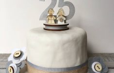 Planning Tips for Silver Wedding Anniversary 25th Wedding Anniversary Decorations Personalised 25th Wedding Anniversary Cake Topper Just Toppers
