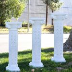 Plastic Columns For Wedding Decorations Set Of 4 Plaster Coated Plastc Weddng Roman Columns plastic columns for wedding decorations|guidedecor.com
