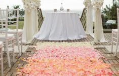 Pretty Wedding Aisle Decoration Ideas Pink Umbrella Beach Aisle Decor Ideas Deer Pearl Flowers