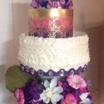 Purple And Fuschia Wedding Decorations 900 931030bnat Purple Fuschia White Amp Gold Color Schemes This Happens To Be My First Wedding Cake I Tried A Lot Of New Techniques For Me At Least purple and fuschia wedding decorations|guidedecor.com