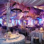 Purple and Silver Wedding Decorations for Luxurious Wedding Look Guest And Reception Chairs Purple And Silver Wedding Reception