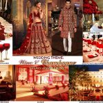 Red Decoration For Wedding Wine Theme Wedding Ideas Red Champagne Color Indian Decoration Decor Lehenga Sherwani Rose red decoration for wedding|guidedecor.com