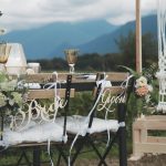Rustic Decorations For A Wedding Bride And Groom Wedding Chair Signs Rustic Wedding Decor Etsy