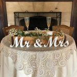 Rustic Decorations For A Wedding Mr And Mrs Wedding Signs Table Decoration Rustic Wedding Etsy