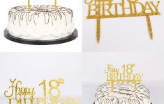 Simple Ornaments to be the Beautiful Wedding Cake Decoration Supplies 18th Birthday Cake Toppers Happy 18th Birthday Cake Topper Gold