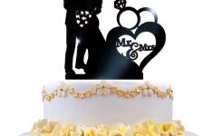Simple Ornaments to be the Beautiful Wedding Cake Decoration Supplies 2019 Mrmrs Acrylic Wedding Cake Topper Glitter Gold Cake Stand