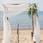 Simple Wedding Arch Decorations Simple White Beach Wedding Arch Ideas With Greenery simple wedding arch decorations|guidedecor.com