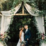 Simple Wedding Arch Decorations Summer Wedding Arch Ideas With Fabric And Eucalyptus Garland simple wedding arch decorations|guidedecor.com
